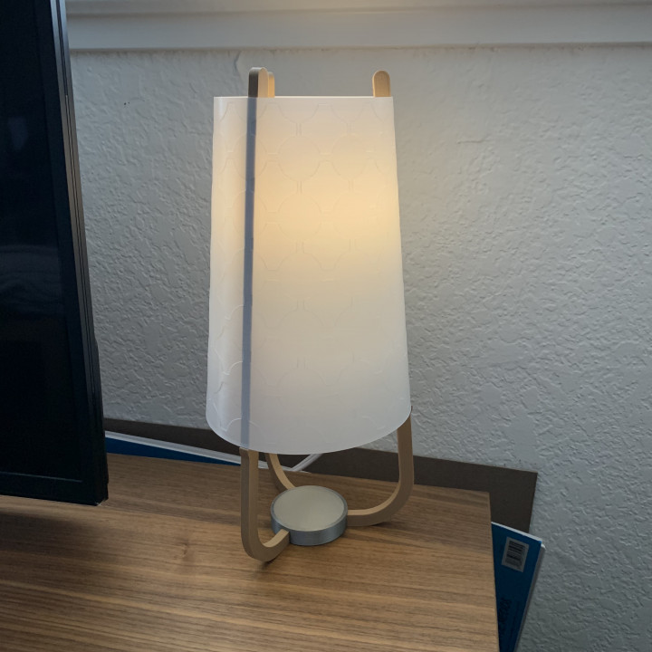 lampe ombre bureau lumière minimaliste Ikea chevet nordique suédois 3D print model - Mito3D