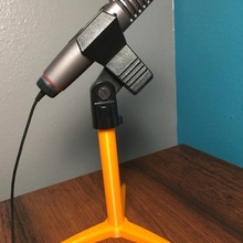 small mic stand microphone micstand 3d print model - Mito3D