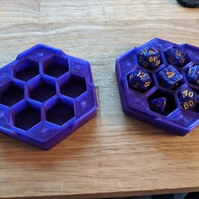 hexagonal dice box magnets dnd 3d print model - Mito3D