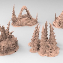 tyty bug party terrain remix 9 tabletop trooper wargaming starship bugs 28mm 35mm scenery tyran 3d print model - Mito3D