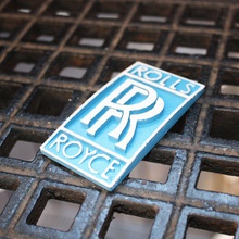 rolls royce logo fan art auto brand merce merch keyhook 3d print model - Mito3D