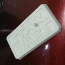 logo star wars action figure supporto fan art film stand starwars actionfigures 3d print model - Mito3D