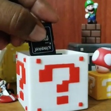 Mario cubo sd carte compatto veloce memoria scheda SD microsd Flash 3d print model - Mito3D