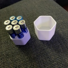 remixar bateria caso bainha aaa baterias 7pk aa caixa 3d print model - Mito3D