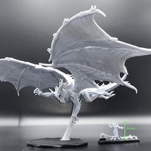 kırmızı Ejderha poz 2 masaüstü yaratık Zindanlar heykelcik oyun mini canavar rpg boyama minyatür d şişmanlık 3d print model - Mito3D