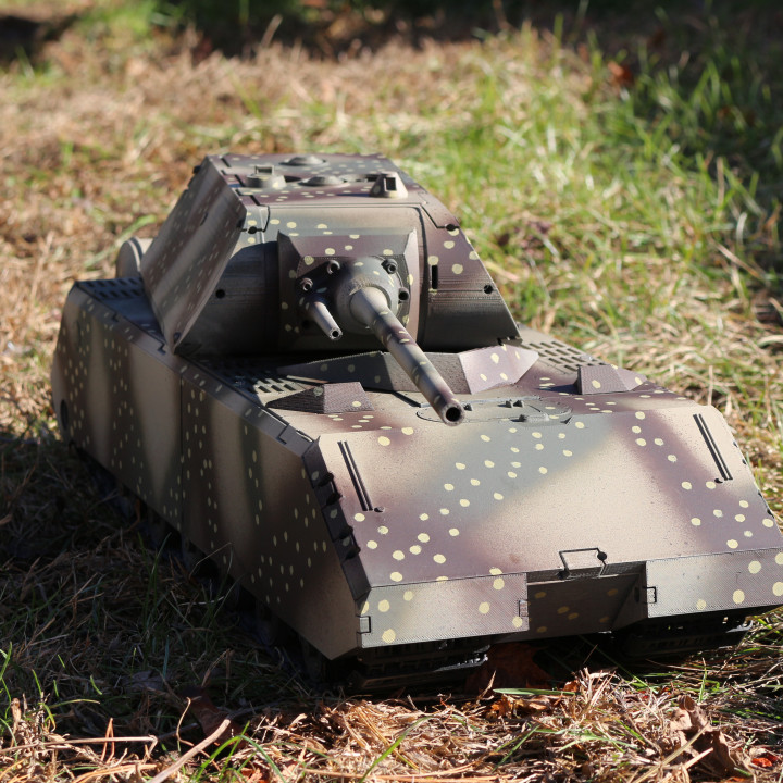 Panzer viii maus coque 1 16 modèle arduino DIY réservoir Seconde Guerre mondiale vii 3D print model - Mito3D