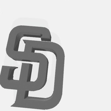 sd Logo San Diego 3d print model - Mito3D