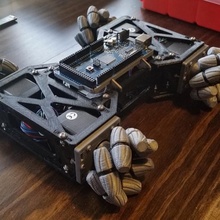 mecanum robot plataforma artilugio electrónica arduino Ingenieria mecanismo robótica mecatrónica 3d print model - Mito3D