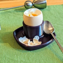 simple egg cup saucer & garden breakfast dish easter kitchen 3d print model - Mito3D