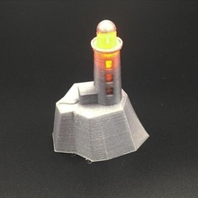mini light house gadget tabletop miniworld 3d print model - Mito3D