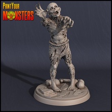 zombi erkek 1 masaüstü oyun canavar Warhammer minyatür Patreon d dnd yol bulucu Bırak 3d print model - Mito3D