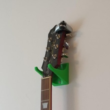 violão parede suporte monte 3d print model - Mito3D