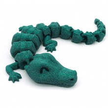 articulé alligator boutique animal mignonne fléchir reptile flexi crocodrile 3d print model - Mito3D