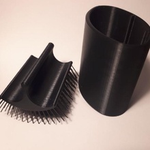 brush travel case grooming hair pet small beard 3d print model - Mito3D