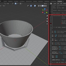 custom plant pot generator blender script planter 3d print model - Mito3D