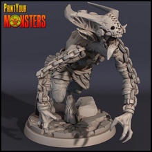 demon 1 tabletop game hell monster rpg warhammer miniature patreon d&d dnd pathfinder lepas 3d print model - Mito3D
