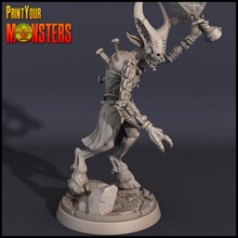 demon 4 tabletop game hell monster rpg sword warhammer miniature patreon d&d dnd pathfinder lepas 3d print model - Mito3D