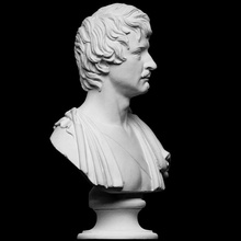 Ludwig analyse buste portrait Rome sculpture plâtre prince danois néoclassique Thorvaldsen berte bavaria openglam artec eva ludwig 3d print model - Mito3D