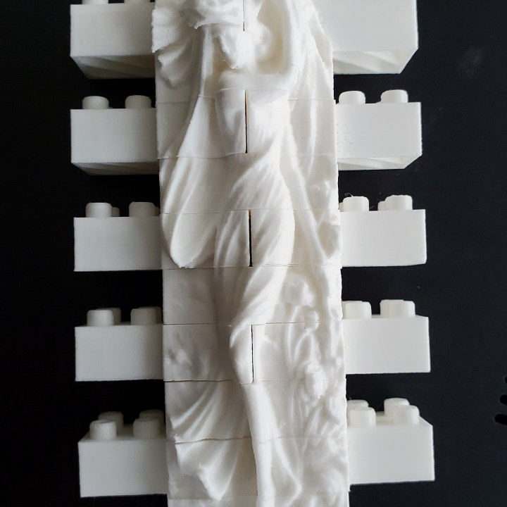 montini Dämmerung Mauer einstellen Lego kompatibel Kunst Ziegel Zahl Göttin Skulptur Frau Linderung Block Mythos Gebäude Blöcke Vorhänge bouwstenen Briques 3D print model - Mito3D