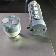 magnetic smart led bulb base 3d print model - Mito3D
