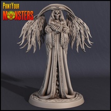 angel death tabletop game monster warhammer miniature patreon d&d dnd pathfinder lepas 3d print model - Mito3D