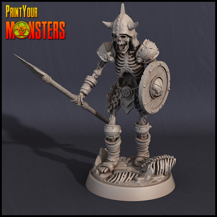 esqueleto 1 tampo mesa jogos monstro martelo guerra miniatura patreon d dnd descobridor Solte 3D print model - Mito3D