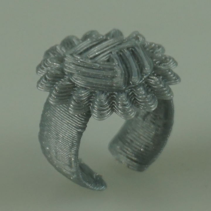 nature based ring jewel jewellery flower 3D print model - Mito3D