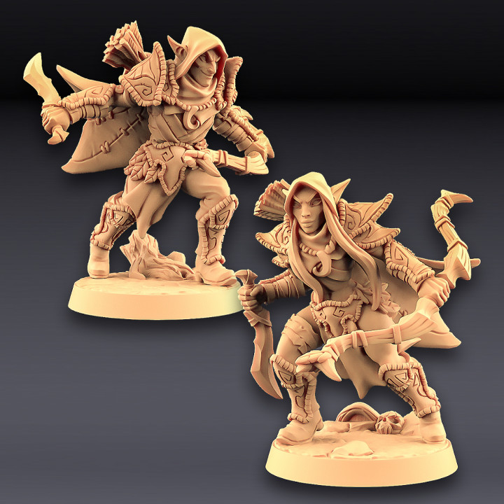 madera profunda alfar 2 modular pícaros mesa dragones mazmorras duende mini miniaturas miniatura armas minis juego guerra elfo bandido pícaro ladrón pionero artesano gremio Bandidos 3D print model - Mito3D