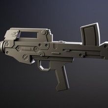 cañon rifle acción figura modelo escala juguete arma cañón gundam 100 Gunpla plamo 144 3d print model - Mito3D