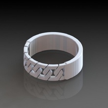 cadena anillo joyería Arte joya estilo Boda mujer anillos compromiso producto decoración elemento libra esterlina fashion and beauty 3d print model - Mito3D
