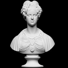 vilhelmine scansione ragazza ritratto scultura donna marmo royalty Principessa Copenaghen Danimarca thorvaldsen bertel cc0 openglam frederik vi 3d print model - Mito3D