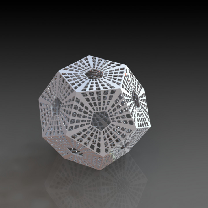 sci-fi dodecahedron store art design house office pattern space style table plastic scifi abstract decor element geometric-shape mathematical-art residential-space 3D print model - Mito3D