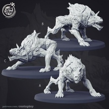 garm tabletop beast dog epic wizard magic enemy dungeon spell pathfinder npc spells guild castnplay infernal 3d print model - Mito3D