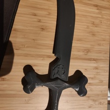 cubone cimitarra espada punhal 3d print model - Mito3D