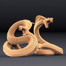 dev yılanlar 2 birimleri Amazonlar Kickstarter masaüstü patron ejderhalar Zindanlar mini minyatürler minyatür yılan canavarlar minis Amazon düşmanlar dnd yol bulucu ttrpg esnaf 3d print model - Mito3D