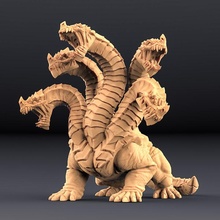 hydra amazons kickstarter tabletop boss dragons dungeons epic giant mini miniatures monster miniature minis legendary amazon dnd ttrpg artisan guild devourer 3d print model - Mito3D