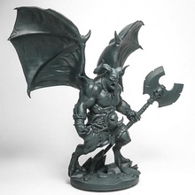 axaroth Hellbringer mesa demonio jefe criatura dragones mazmorras fantasía miniaturas modelo monstruo juegos guerra miniatura final dnd demonios 3d print model - Mito3D