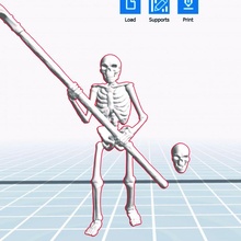 skeleton reaper 3d print model - Mito3D
