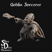 goblin feiticeiro fantasia rpg personagem bruxo mago rodízio tampo mesa 3d print model - Mito3D