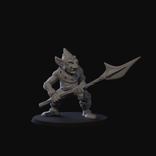 goblin skirmisher spear 02 fantasy rpg character tabletop 3d print model - Mito3D