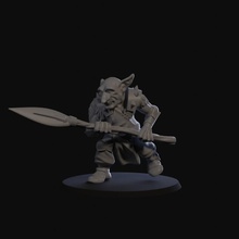 goblin skirmisher spear 03 fantasy rpg tabletop charater 3d print model - Mito3D