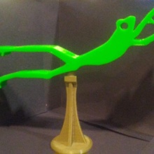 frog leap studios logo 3d print model - Mito3D