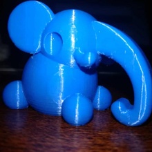Phant om Tier niedlich Modell Elefant 3d print model - Mito3D