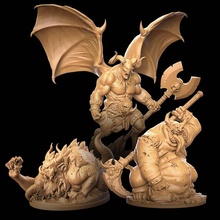 démoniaque final patron paquet boutique démon créature dragons donjons fantaisie miniatures monstre miniature table jeu guerre donjon chaos dnd démons imprimer peindre printnpaintminiatures 3d print model - Mito3D