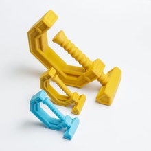 bigger print-in-place c- clamp store diy peg tools hold maker printinplace pressure grab 3d print model - Mito3D