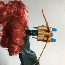 merida doll prosthetic arrow magnet spring bow launcher 3d print model - Mito3D