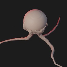 ojo tentáculo monstruo sur virus cielo 3d print model - Mito3D