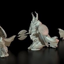 demonio cazador mesa fantasía héroe maravilla monstruo guerrero cómic dc villano arte fan caos Aparecer mordheim 3d print model - Mito3D