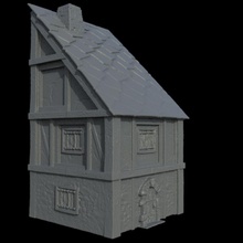 medieval house wargames tabletop fantasy terrain warhammer rings miniature lord lotr wargame scenery warcry esdla 3d print model - Mito3D