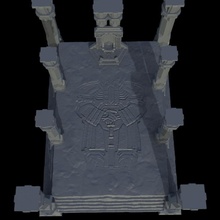 dwarven temple wargames tabletop terrain warhammer miniature age dwarf wargame scenery sigmar fyreslayers kharadron 3d print model - Mito3D